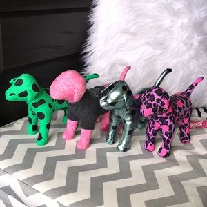 4 collectible VS PINK dogs 🐶🌸
